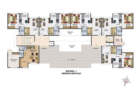 Building 01 - Ground FLoor Plan