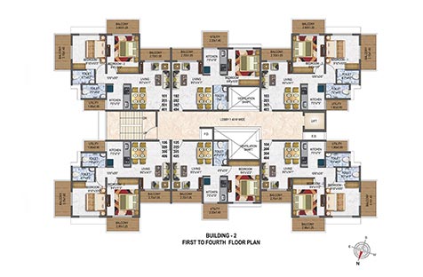 Building 02 - 1st to 4th Plan