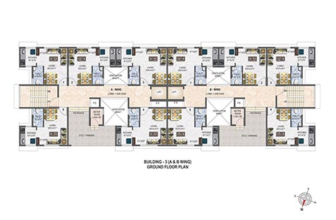 Building 03 ( A & B Wing) - Ground Floor PLan